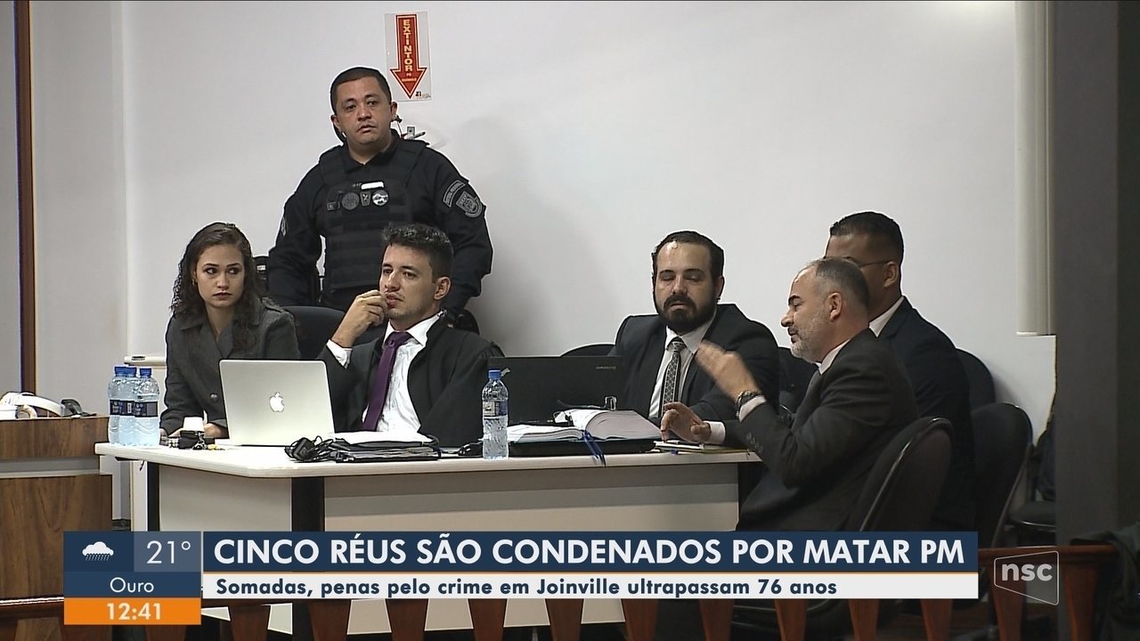 Envolvidos são condenados a mais de 76 anos de prisão por morte de policial em Joinville
