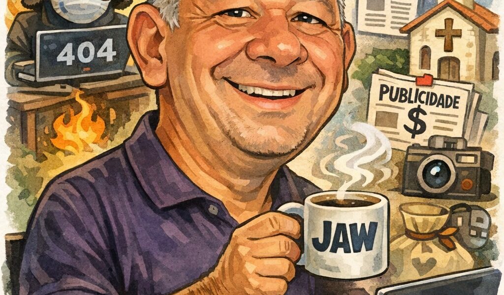 caricatura do editor
