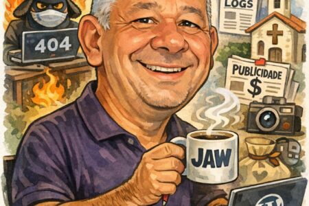 caricatura do editor