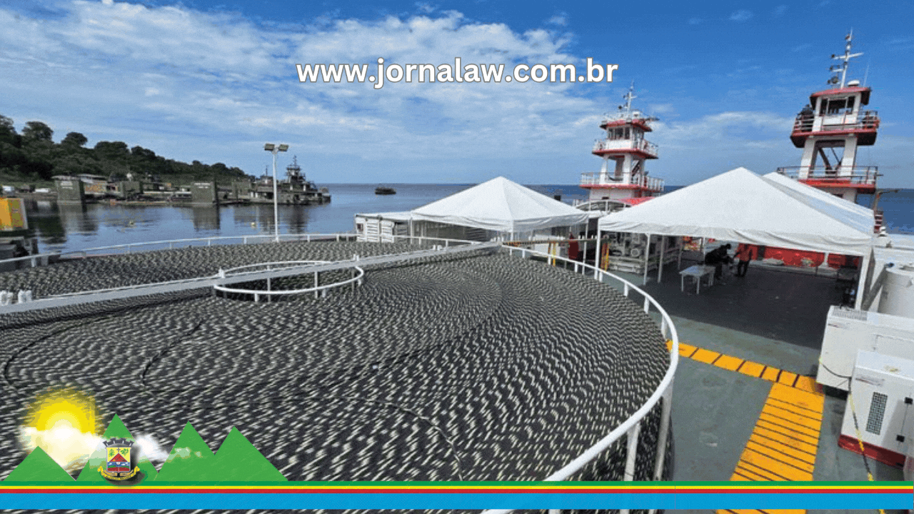 Ministério das Comunicações inicia obras de infovia sob as águas do rio Solimões para levar internet à região amazônica