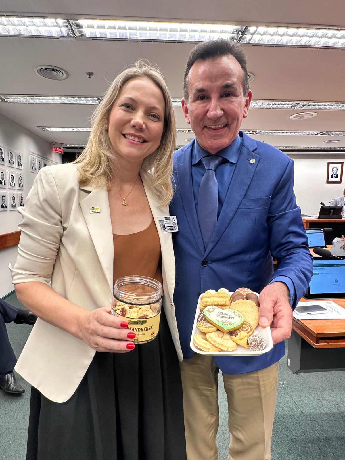 Prefeita de São Martinho e deputado federal Jorge Goetten