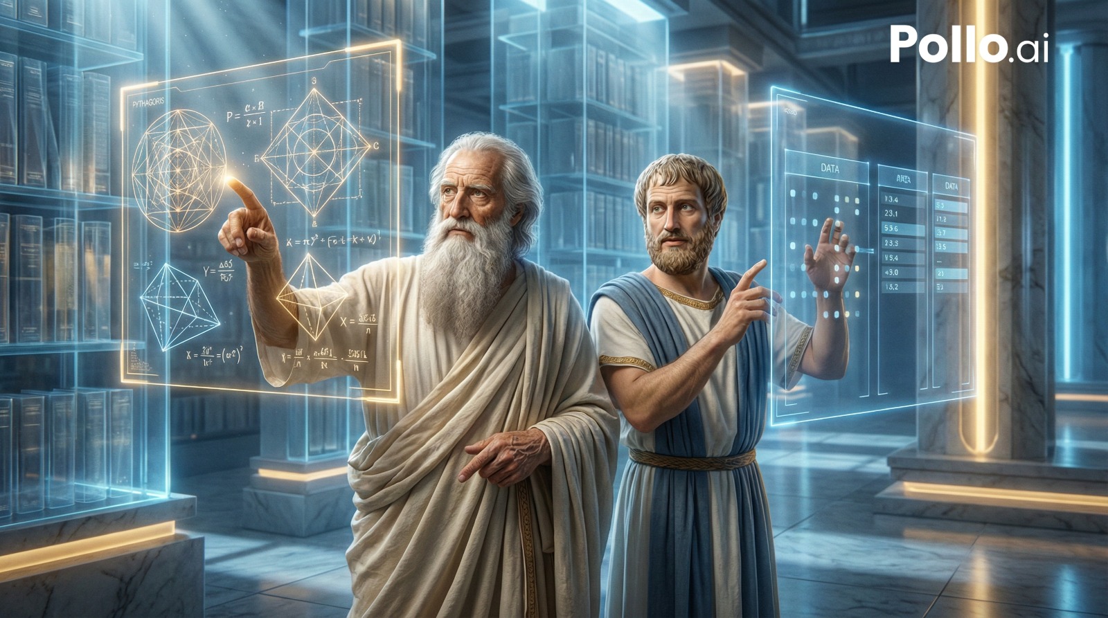 Aristóteles e Pitágoras no mundo da IA