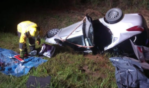 Acidente na BR-282, em Bom Retiro, deixa um morto e três feridos