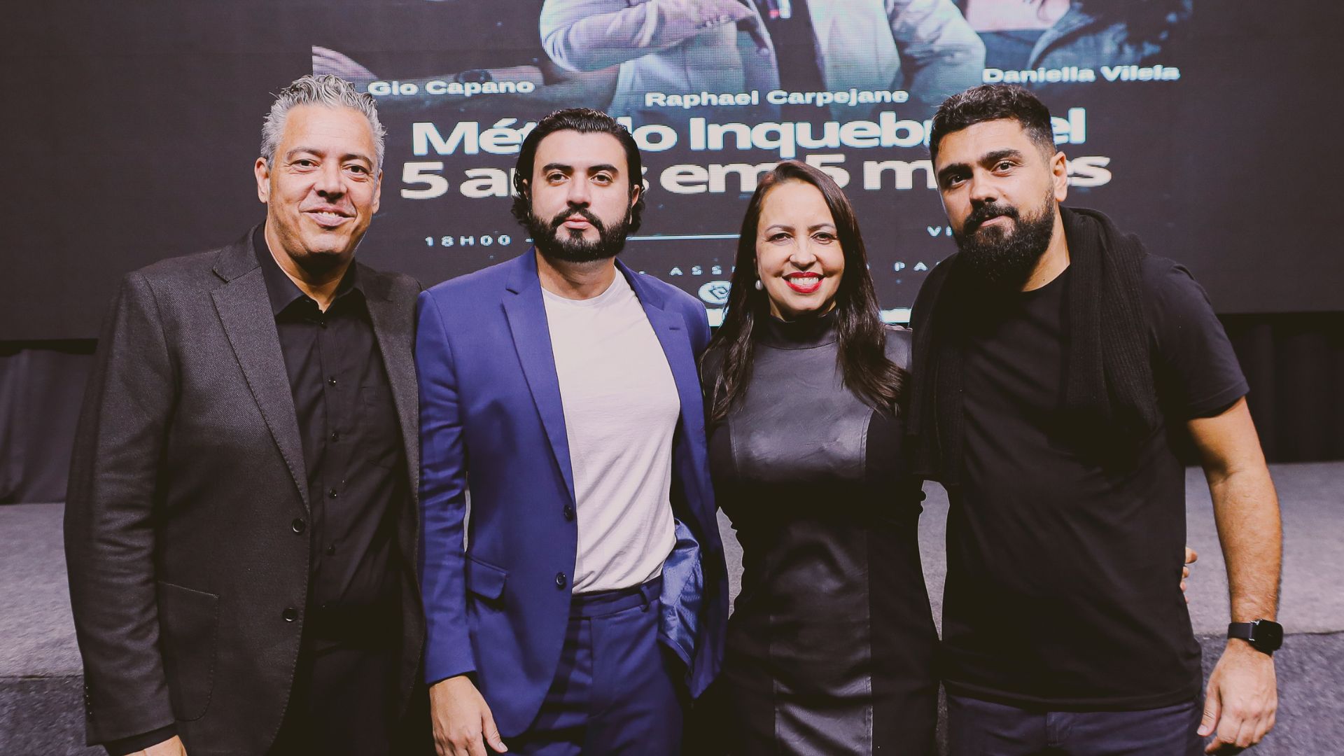 Leandro Cintra, Raphael Carpejane, Daniella Villela e Gio Capano