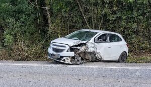 Acidente envolvendo quatro veículos é registrado na BR-282 em Alfredo Wagner